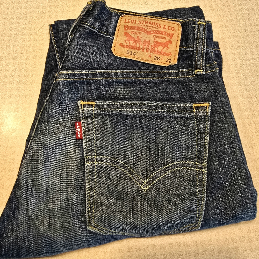 Levi's Blue Slim Straight Jeans with Vintage Appeal